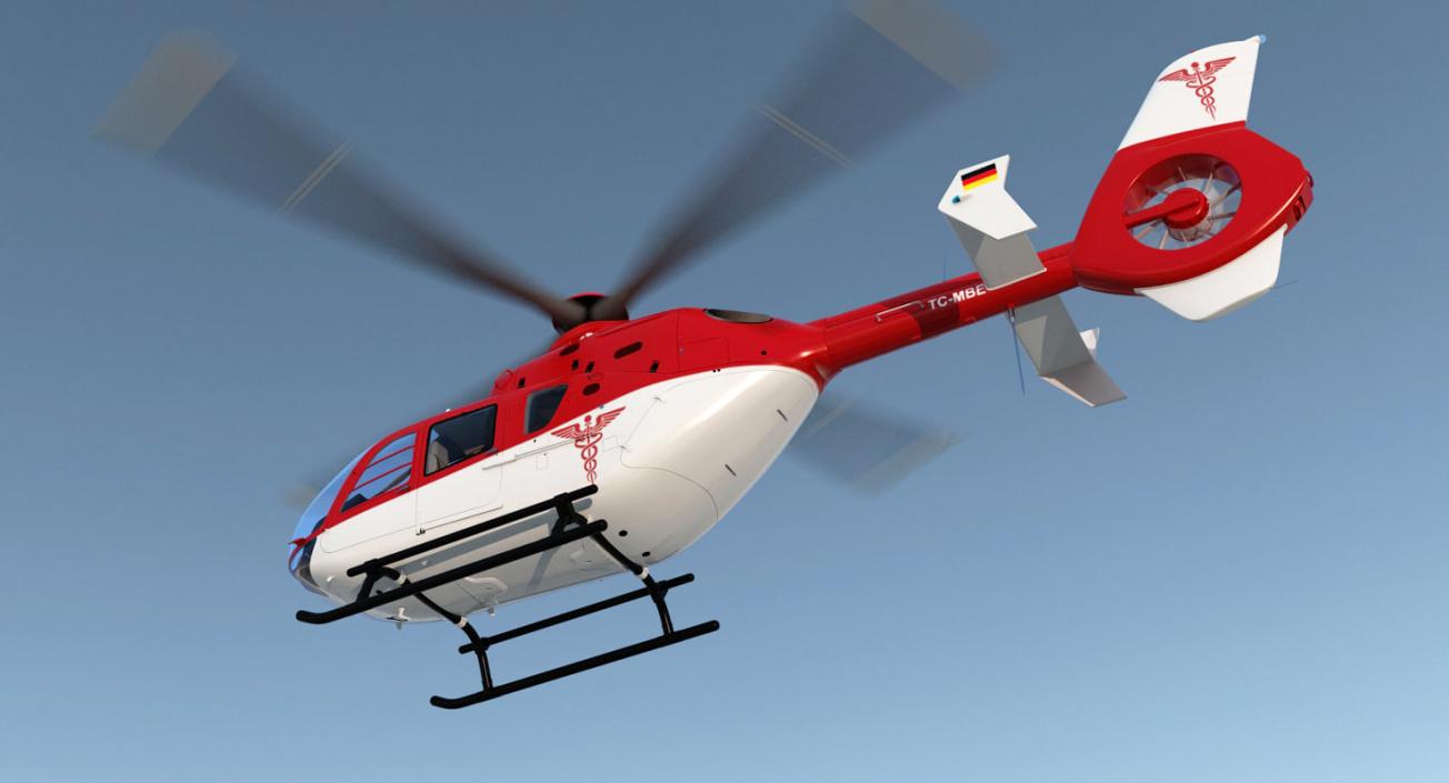 3D Rigged Air Ambulance Helicopters Collection model