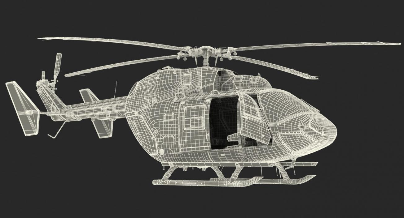 3D Rigged Air Ambulance Helicopters Collection model