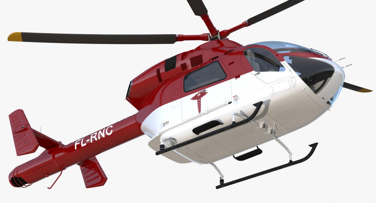 3D Rigged Air Ambulance Helicopters Collection model