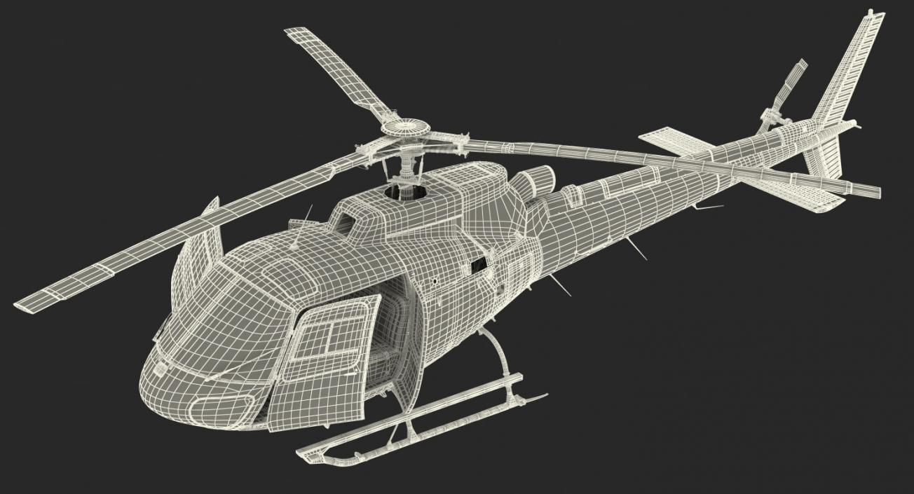 3D Rigged Air Ambulance Helicopters Collection model