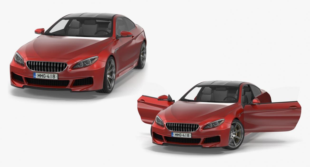 Generic Sedans Rigged Collection 3D