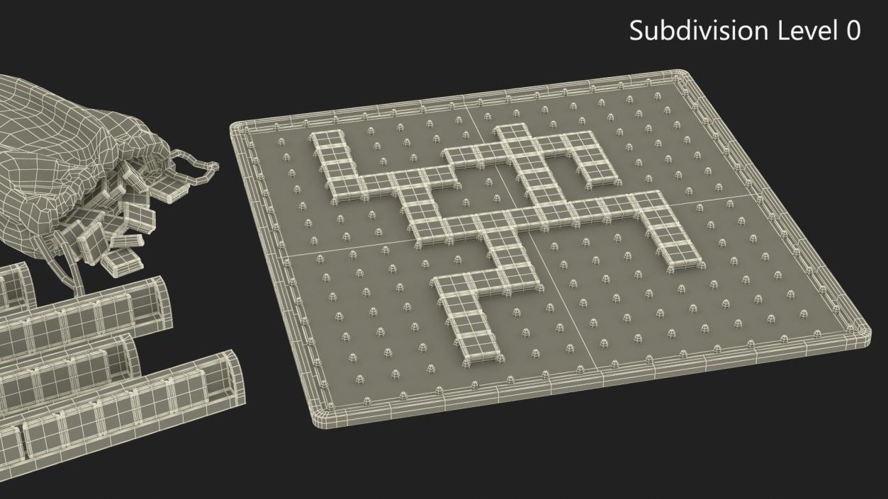 3D Board Game Scrabble 2