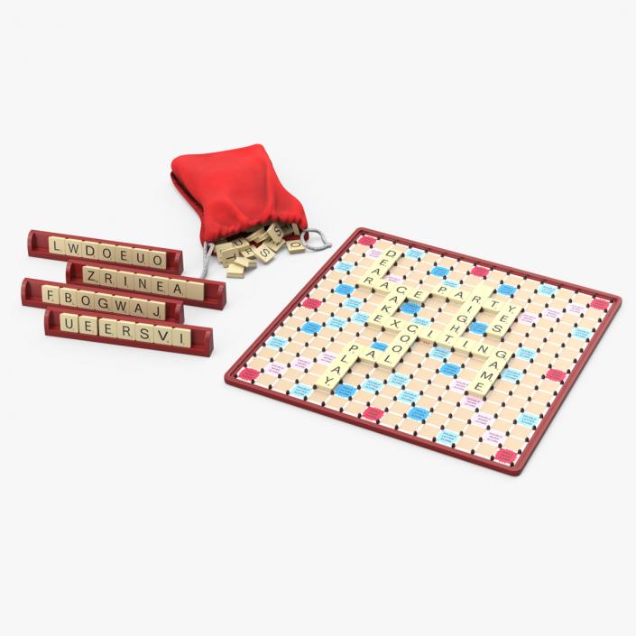 3D Board Game Scrabble 2