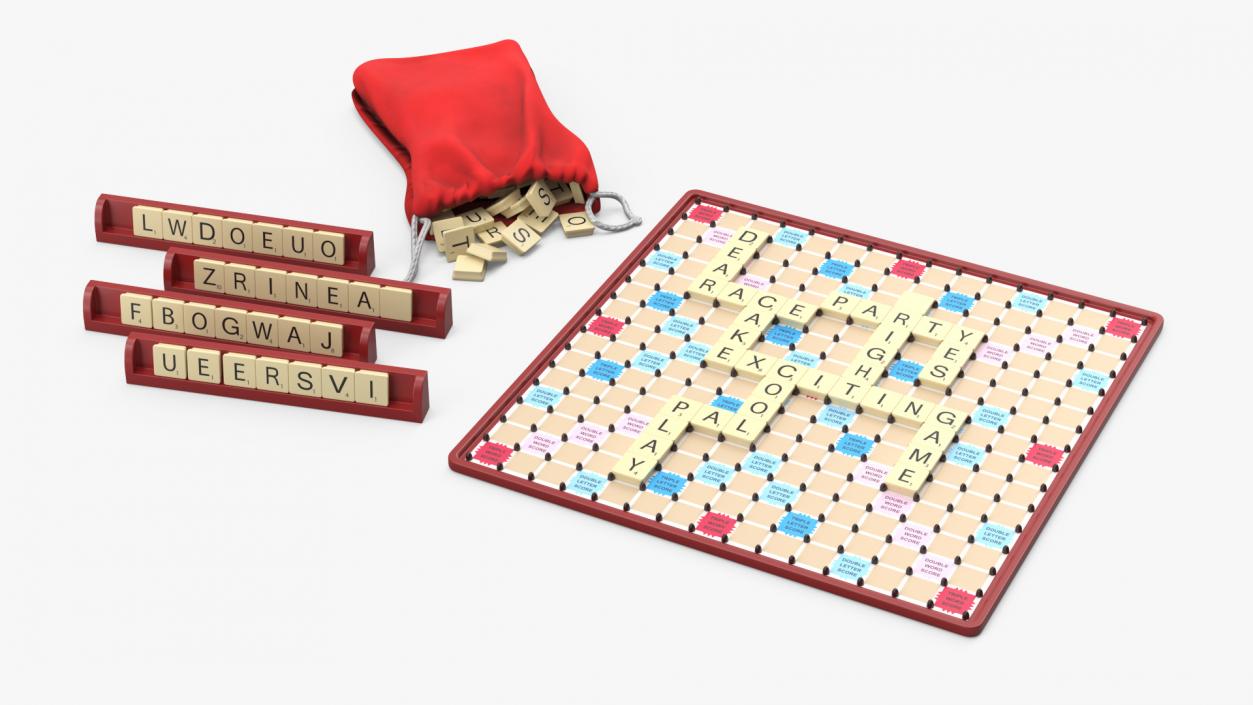 3D Board Game Scrabble 2