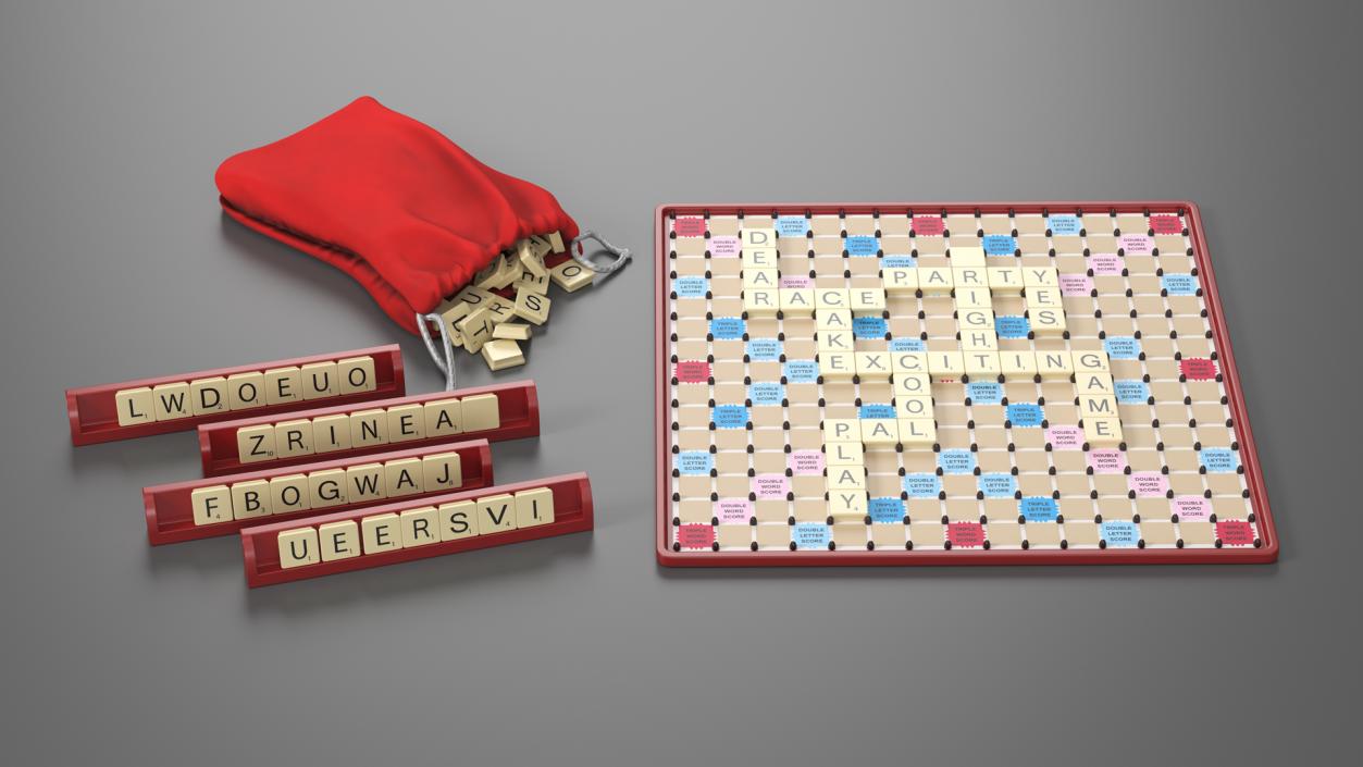 3D Board Game Scrabble 2