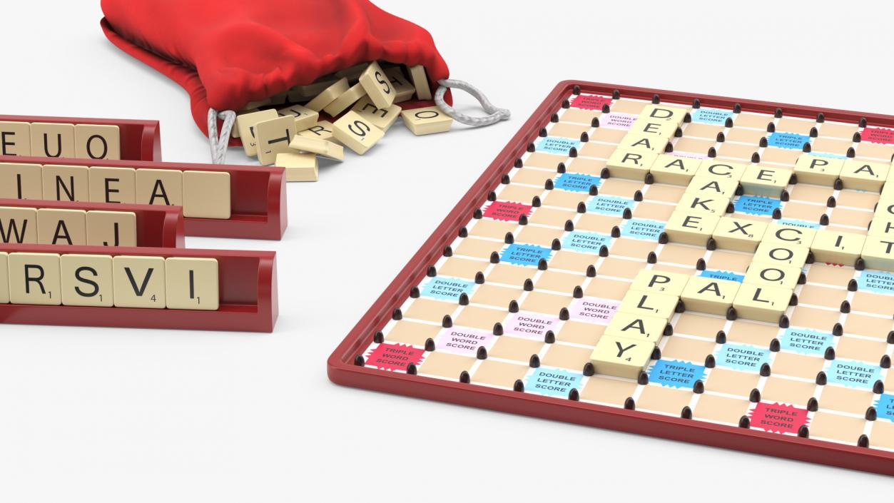 3D Board Game Scrabble 2