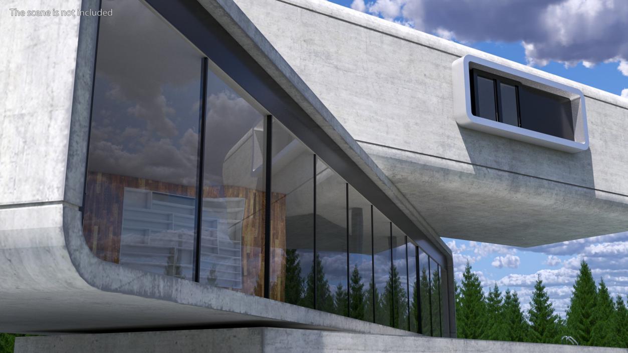 3D Modern Concrete House