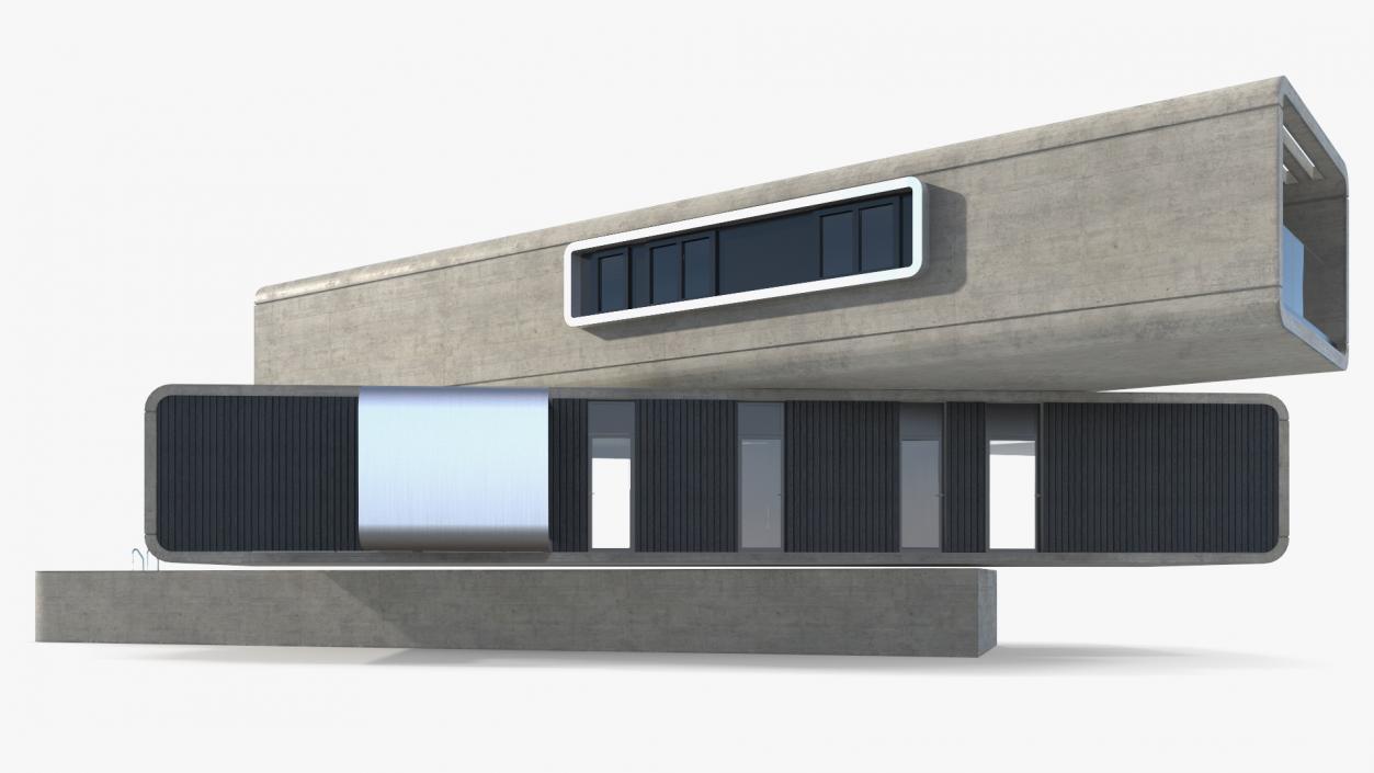 3D Modern Concrete House