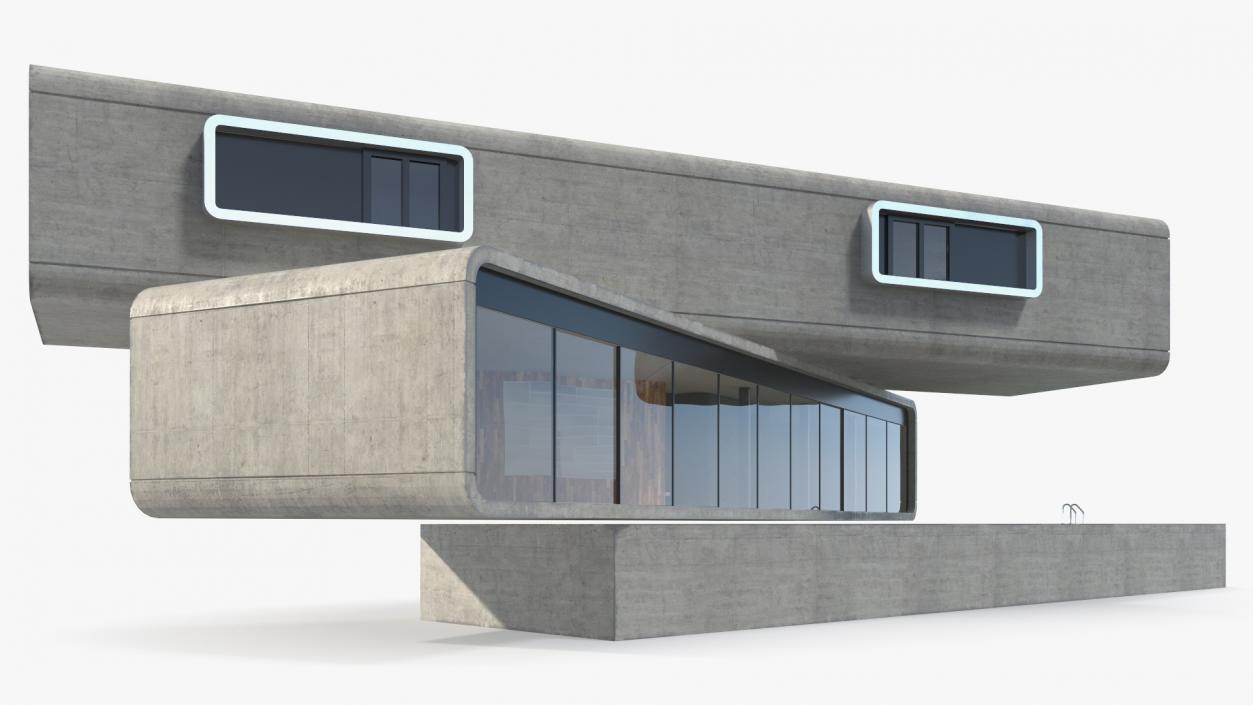 3D Modern Concrete House