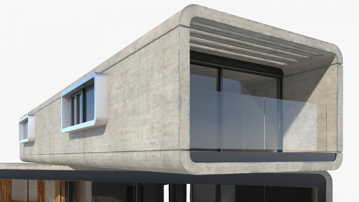 3D Modern Concrete House