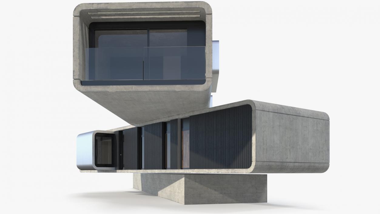 3D Modern Concrete House