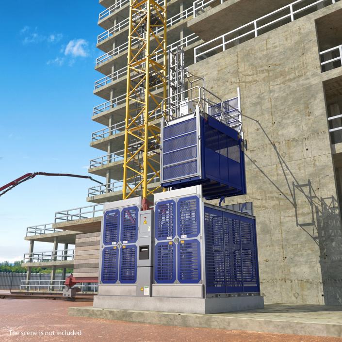 Heavy Duty Elevator 3D model