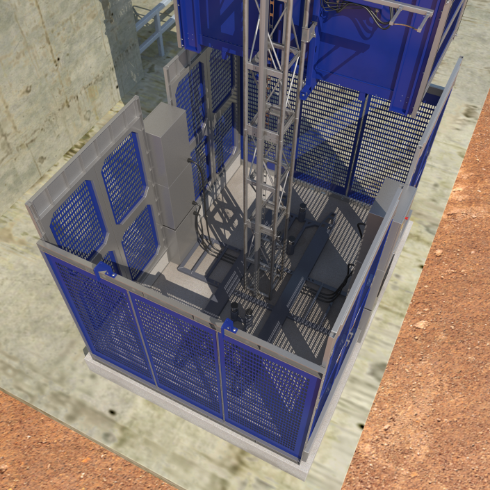 Heavy Duty Elevator 3D model