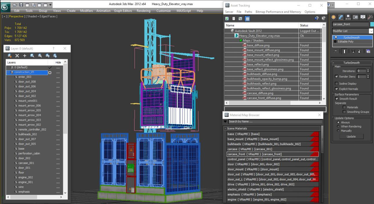 Heavy Duty Elevator 3D model