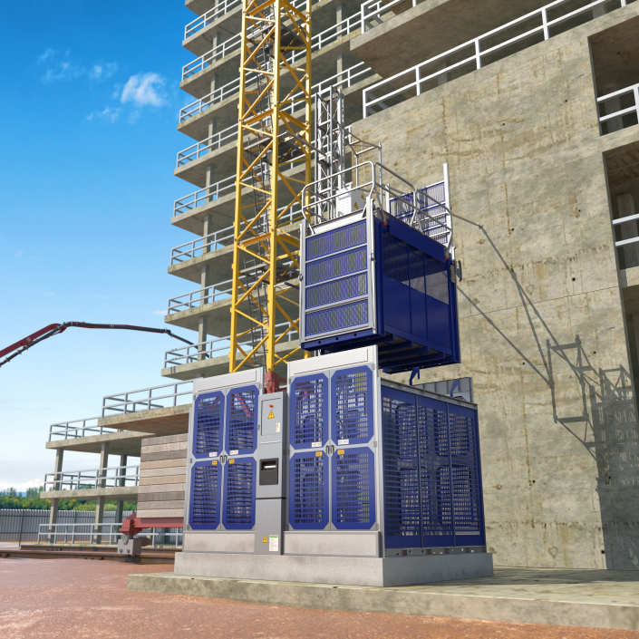 Heavy Duty Elevator 3D model