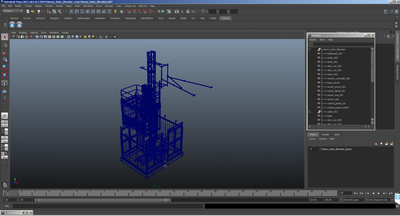 Heavy Duty Elevator 3D model