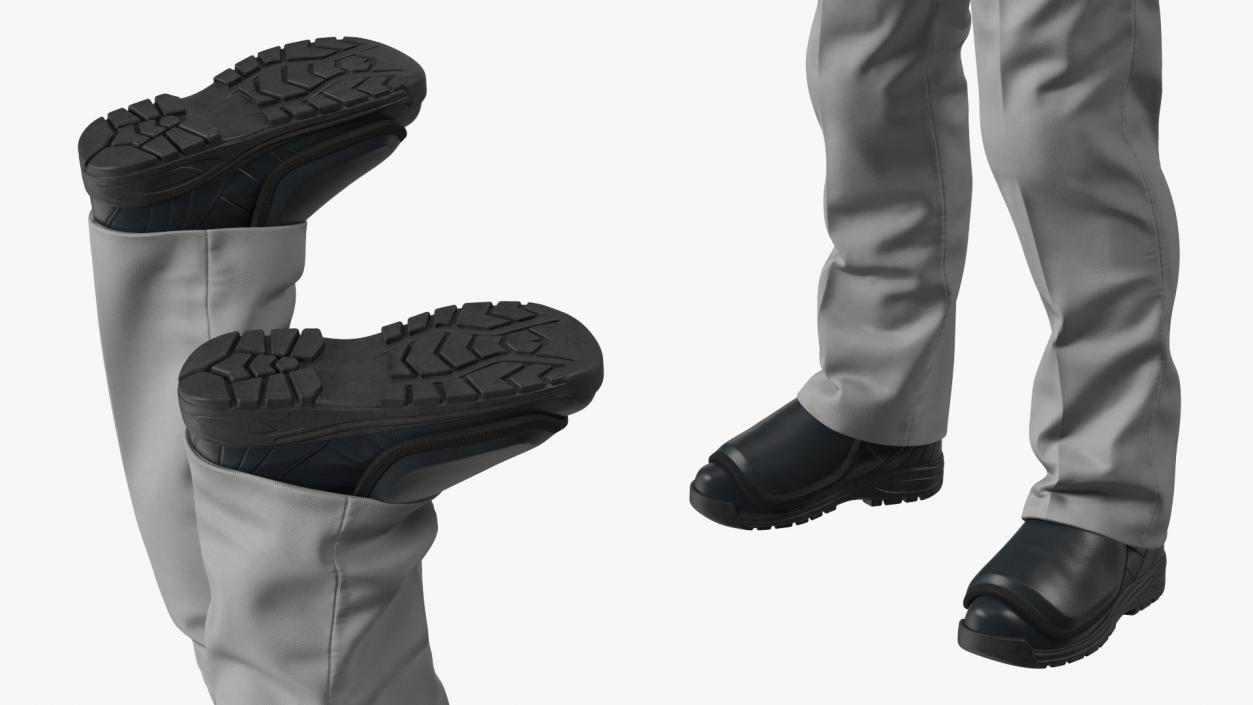 Baseball Umpire in Cap Basic Pose Fur 3D