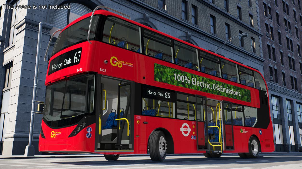 Alexander Dennis BYD 500 Electric Bus Rigged 3D model