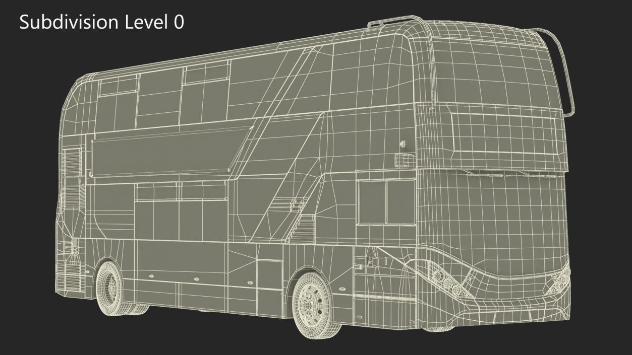 Alexander Dennis BYD 500 Electric Bus Rigged 3D model