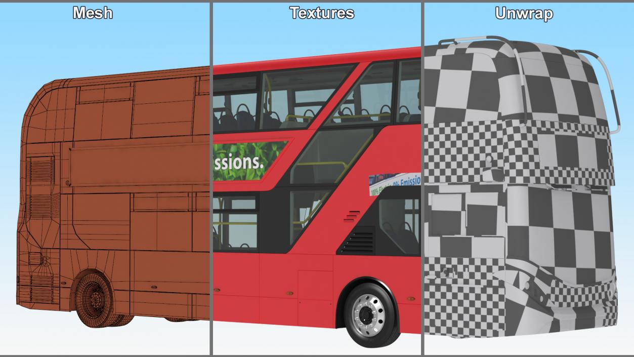 Alexander Dennis BYD 500 Electric Bus Rigged 3D model