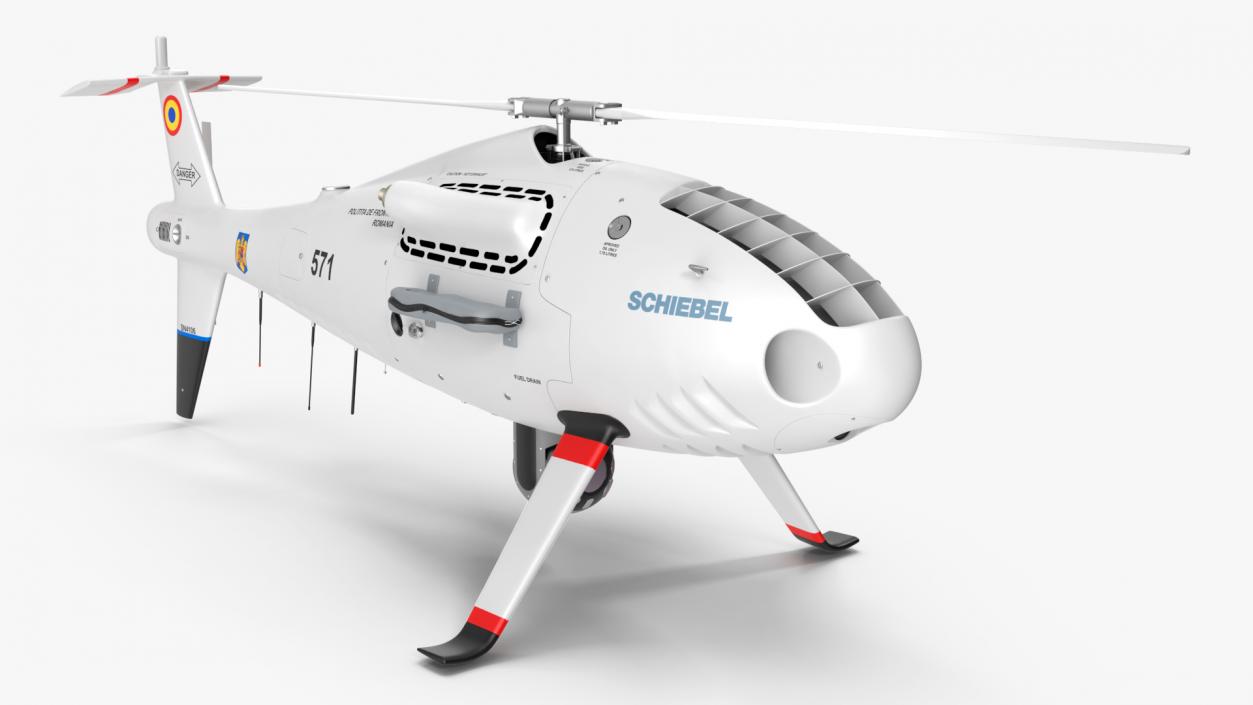 3D model Schiebel Camcopter S100 UAV Romanian Border Police