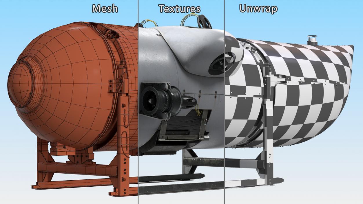 3D OceanGate Titan Submersible Old