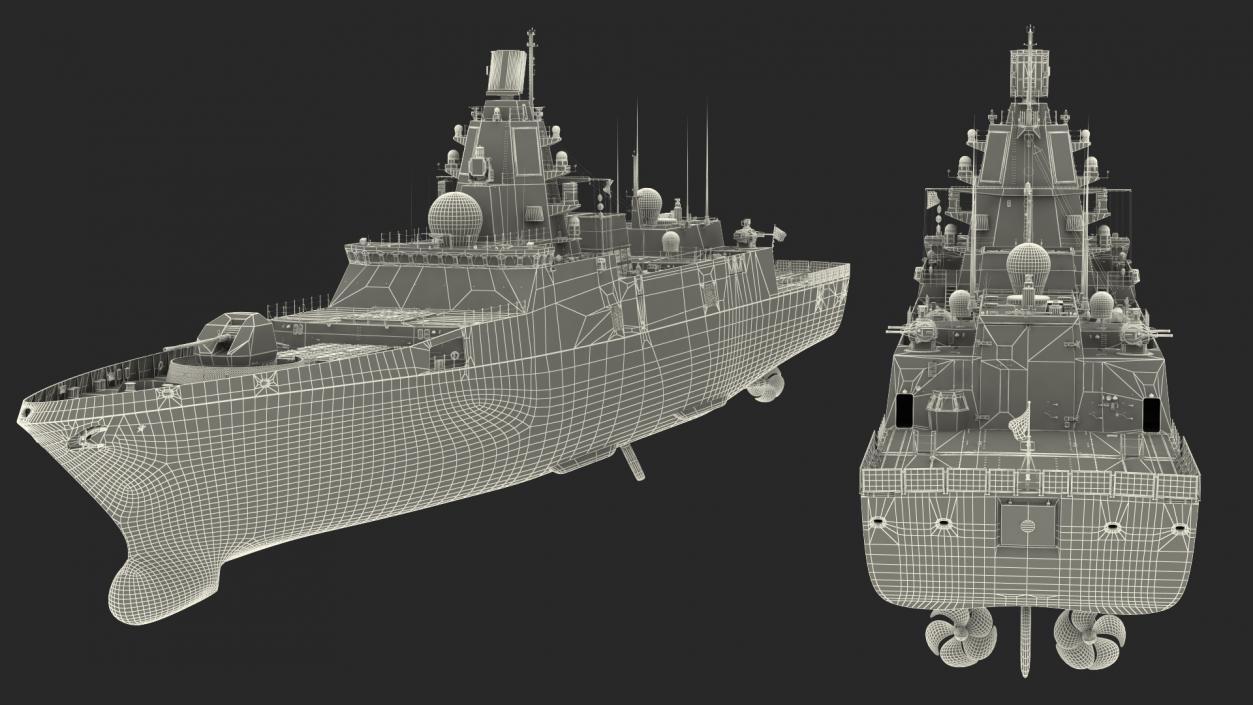 3D model Russian Military Vessels Collection