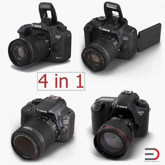 Canon Cameras Collection 3D model