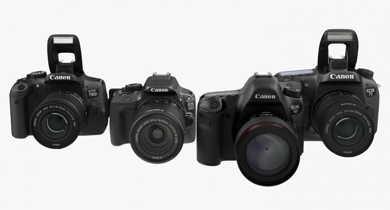 Canon Cameras Collection 3D model