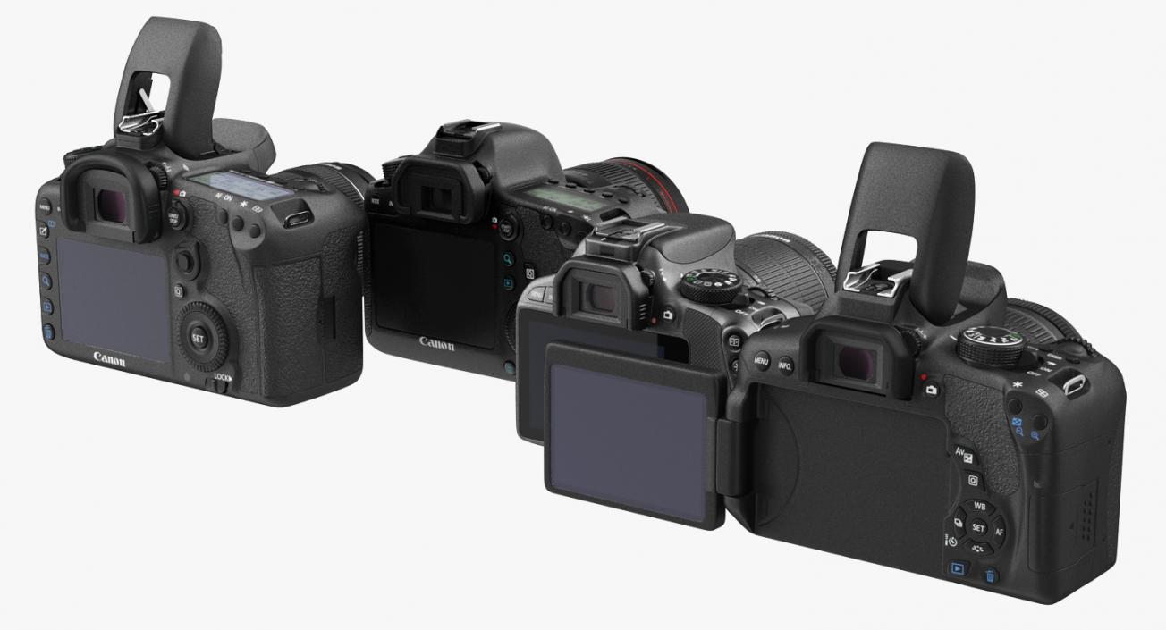 Canon Cameras Collection 3D model