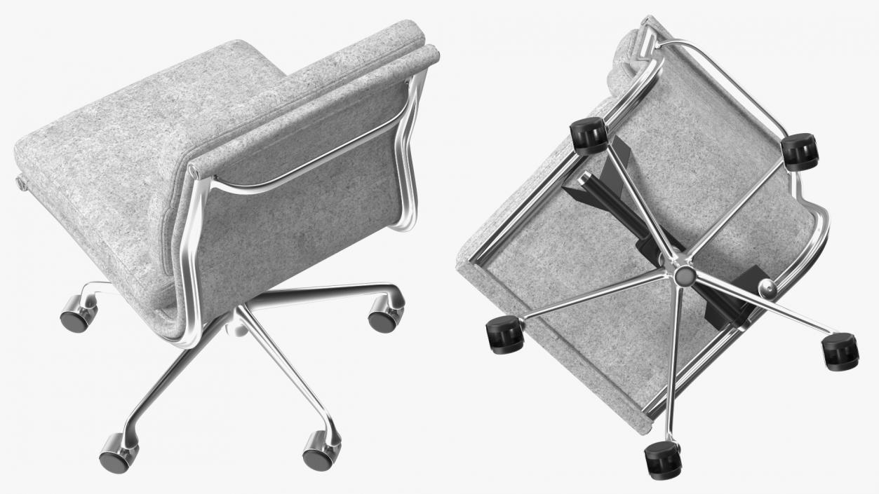 Office Chairs Grey Collection 3D model