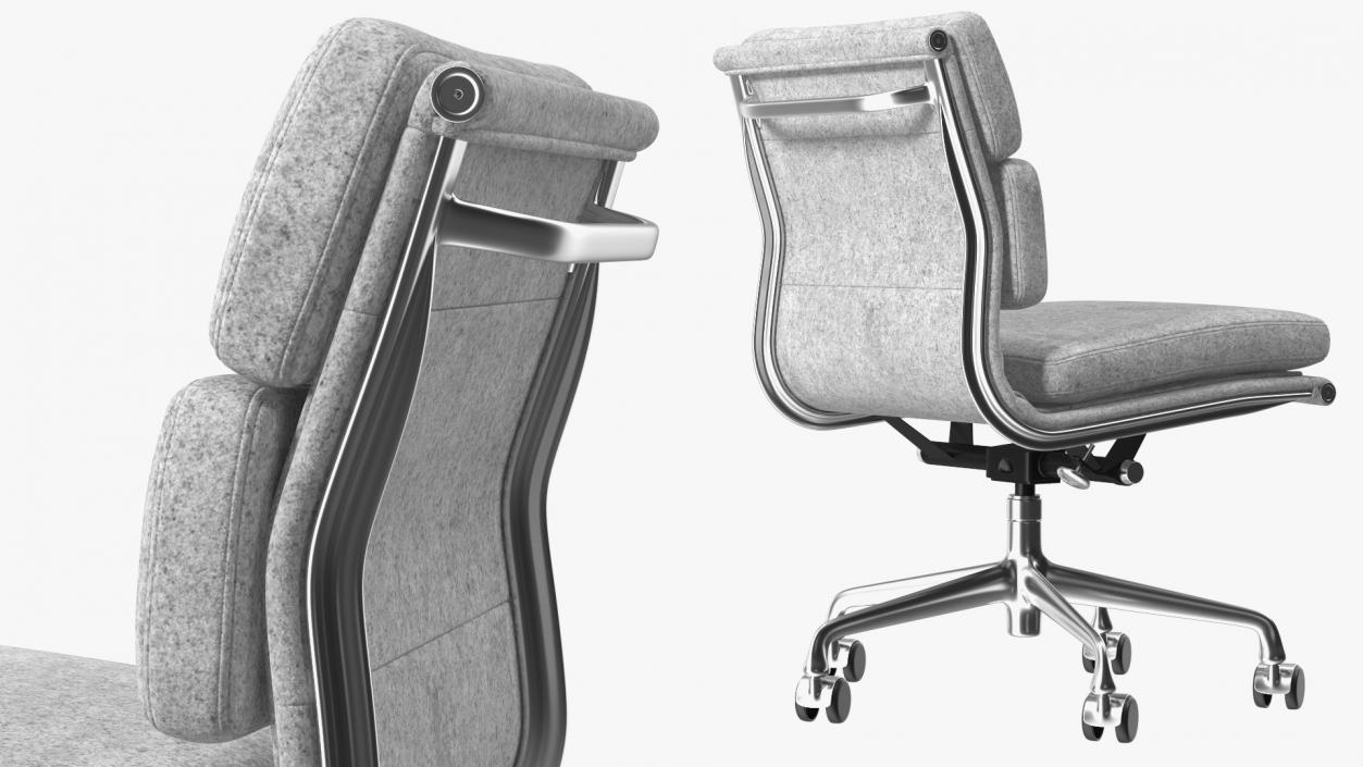 Office Chairs Grey Collection 3D model