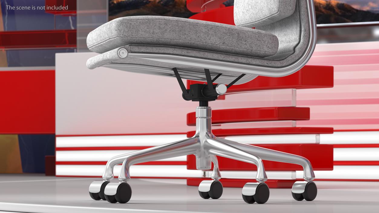 Office Chairs Grey Collection 3D model