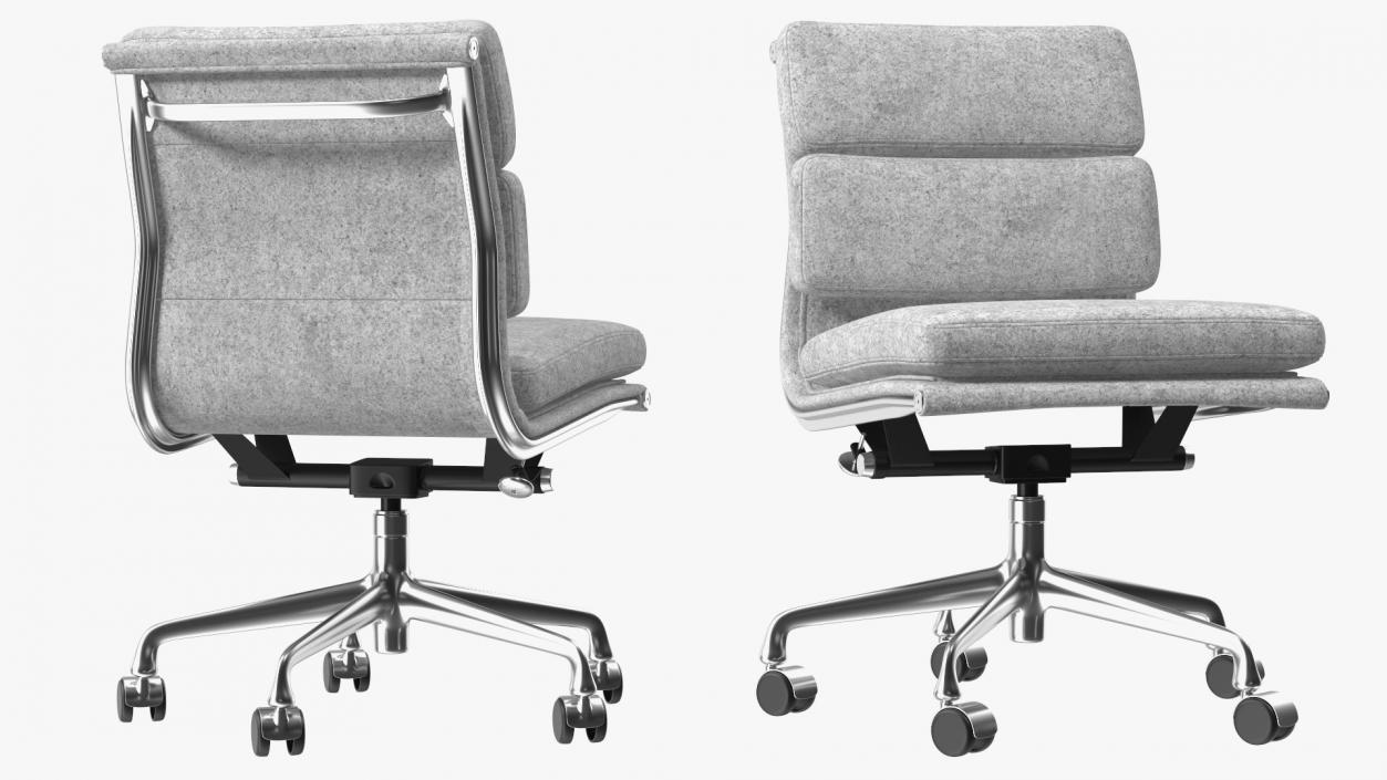 Office Chairs Grey Collection 3D model