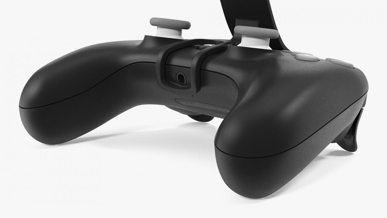 Google Stadia Controller with Phone Mount Black 3D