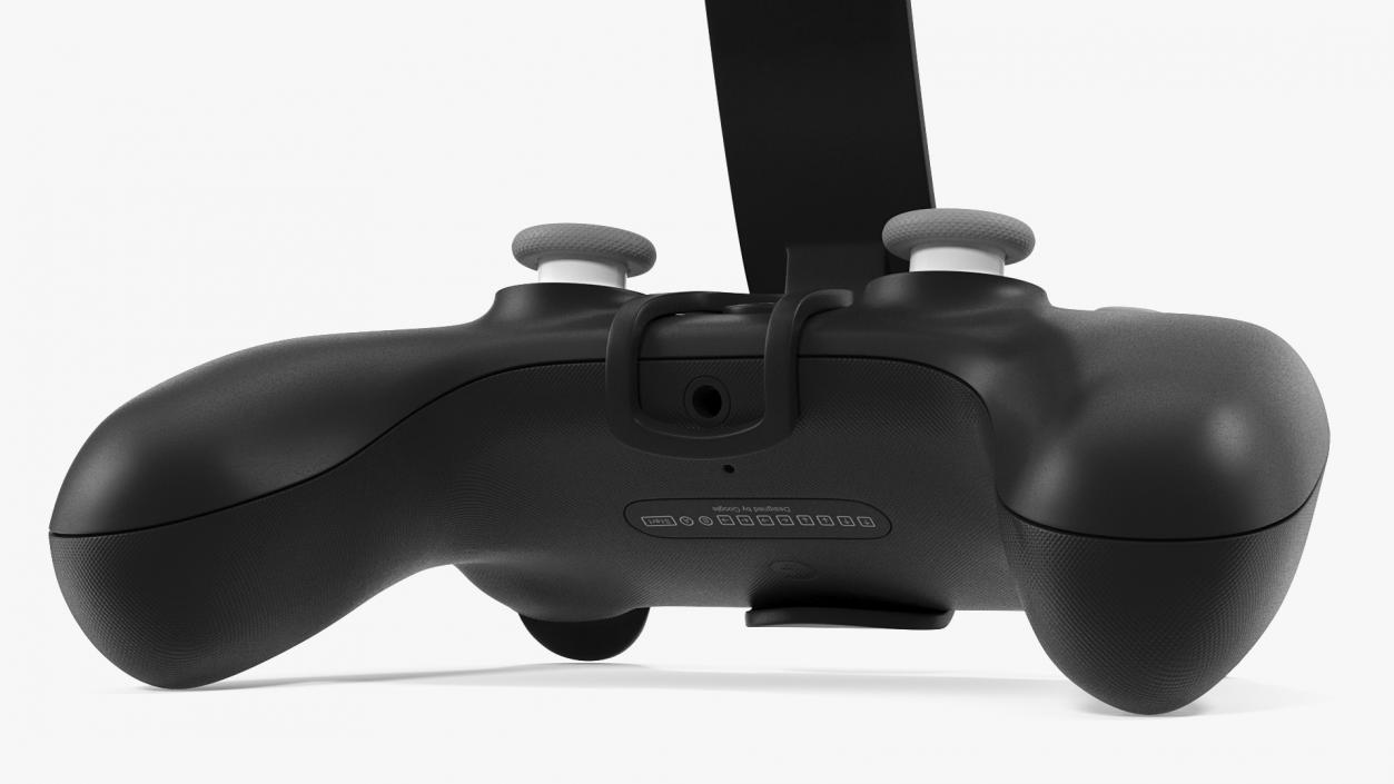 Google Stadia Controller with Phone Mount Black 3D