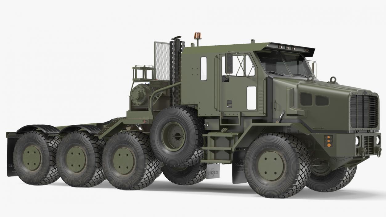 Military Transporter Oshkosh Global HET A1 Rigged 3D model