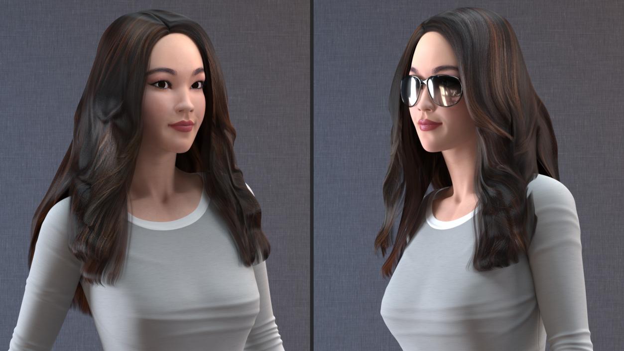 Chinese Woman Collection 3D model