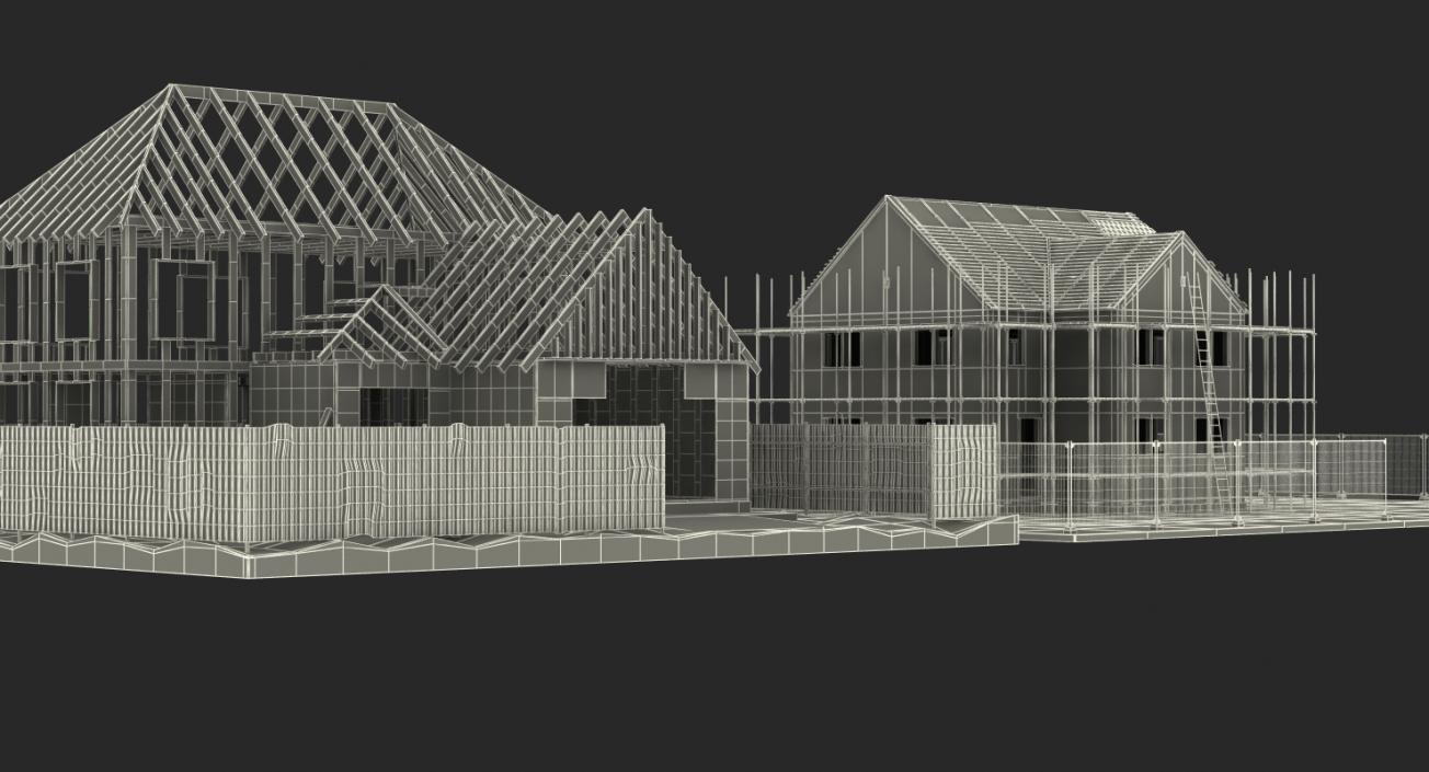 Private House Construction Collection 3D