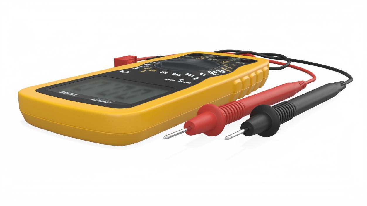 3D model Digital Multimeter with Probes