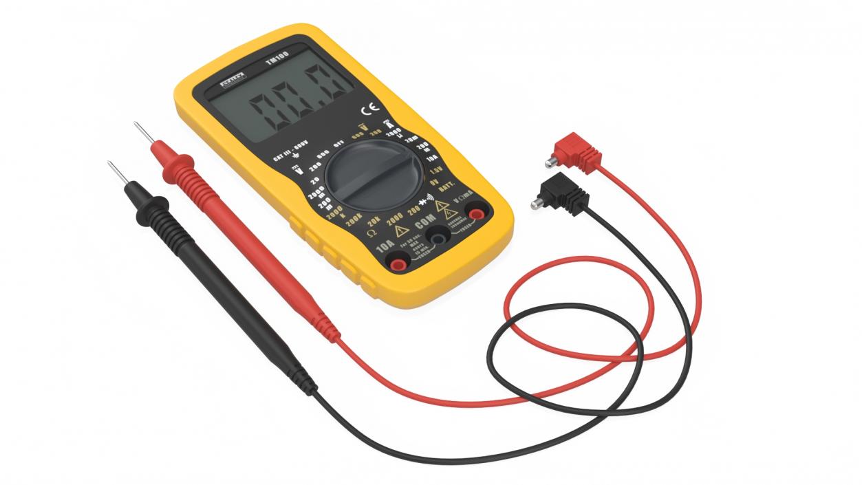 3D model Digital Multimeter with Probes