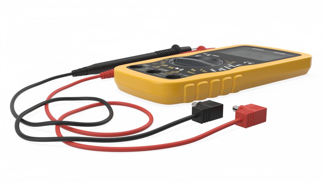 3D model Digital Multimeter with Probes