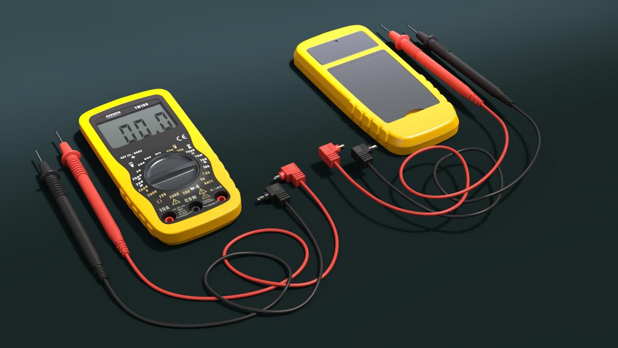 3D model Digital Multimeter with Probes