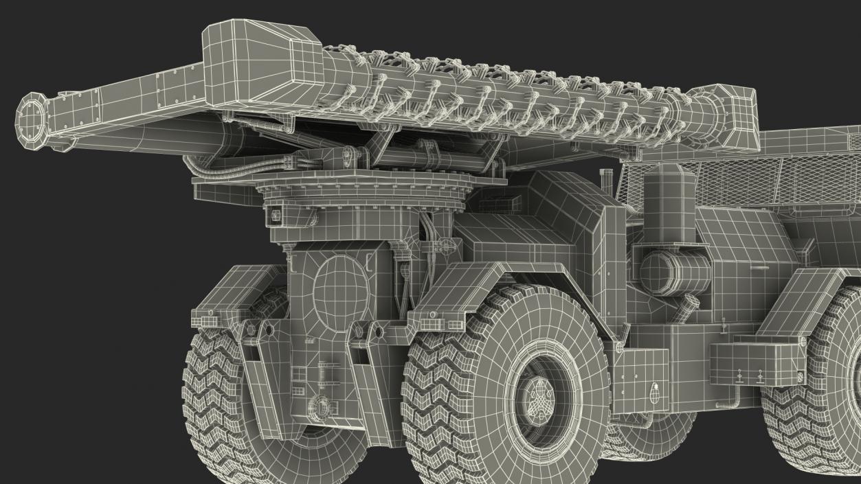 3D model Mine Clearing Vehicle Hydrema 910 Sand Used Rigged