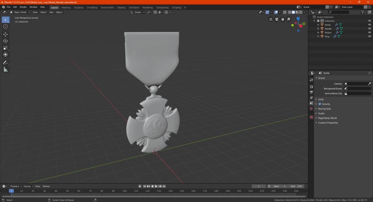 Medal 3D model