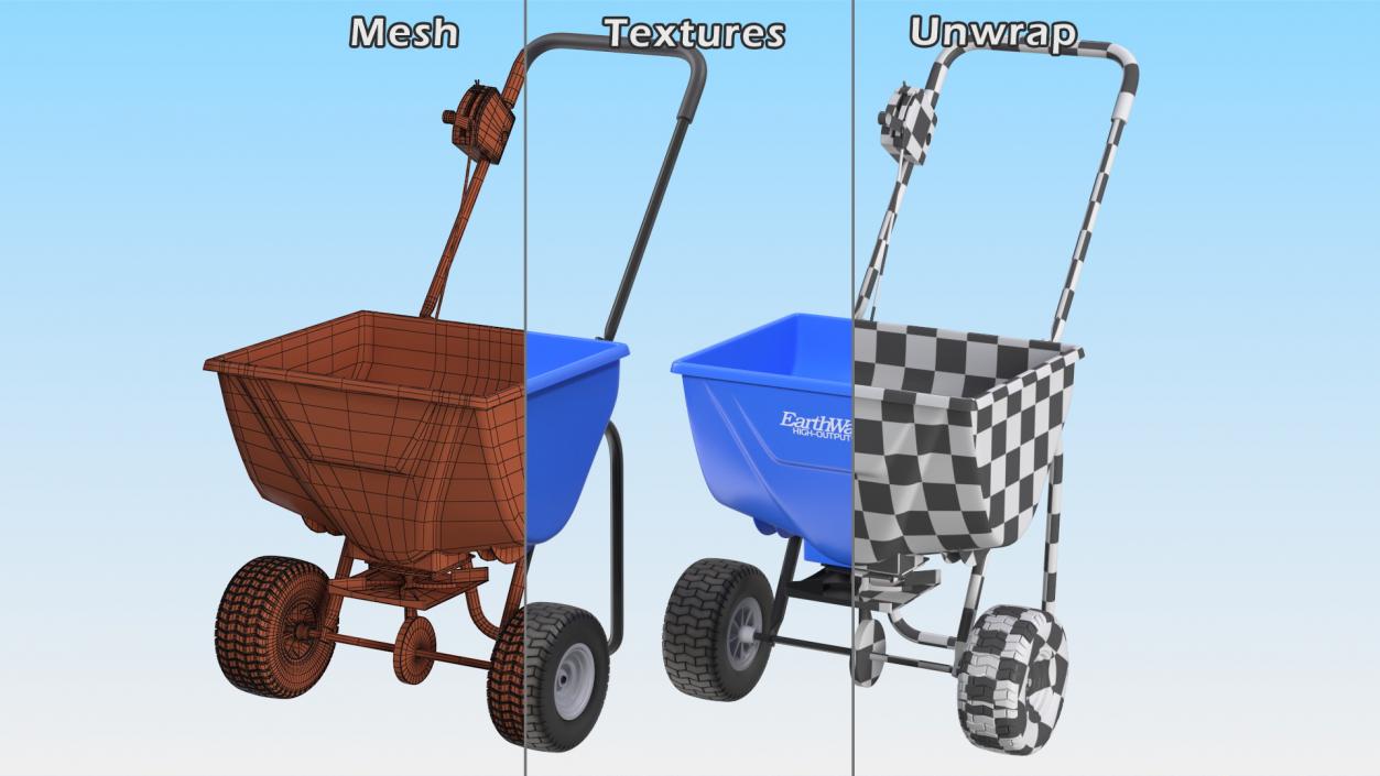 Earthway High Output Salt Spreader 3D model