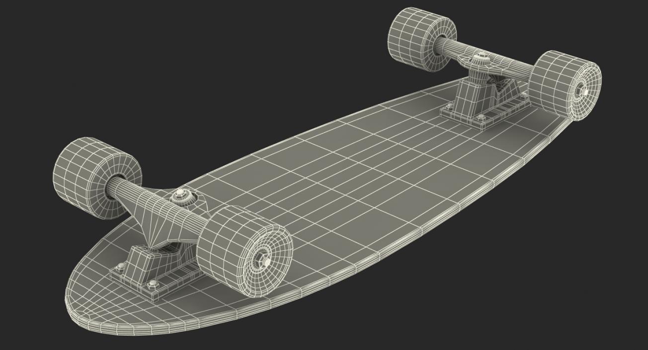 Fishtail Skateboard Generic 3D