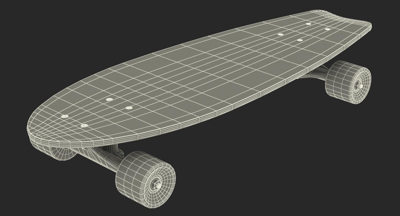 Fishtail Skateboard Generic 3D