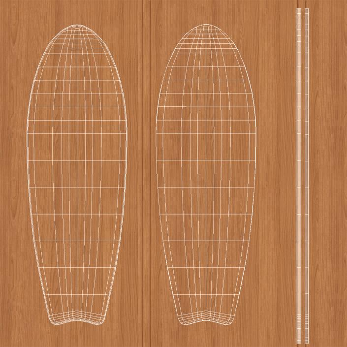 Fishtail Skateboard Generic 3D