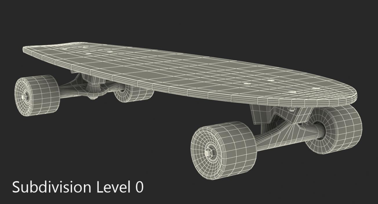 Fishtail Skateboard Generic 3D